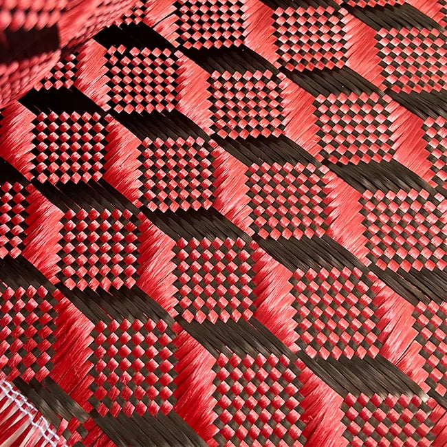 3k 240g Solid Cube Jacquard Carbon Fibre Cloth - Image 2