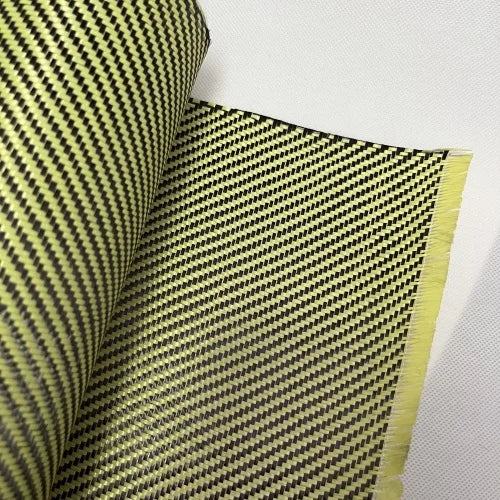 Yellow Hybrid Aramid Carbon Fiber Hybrid Fabric - Image 3