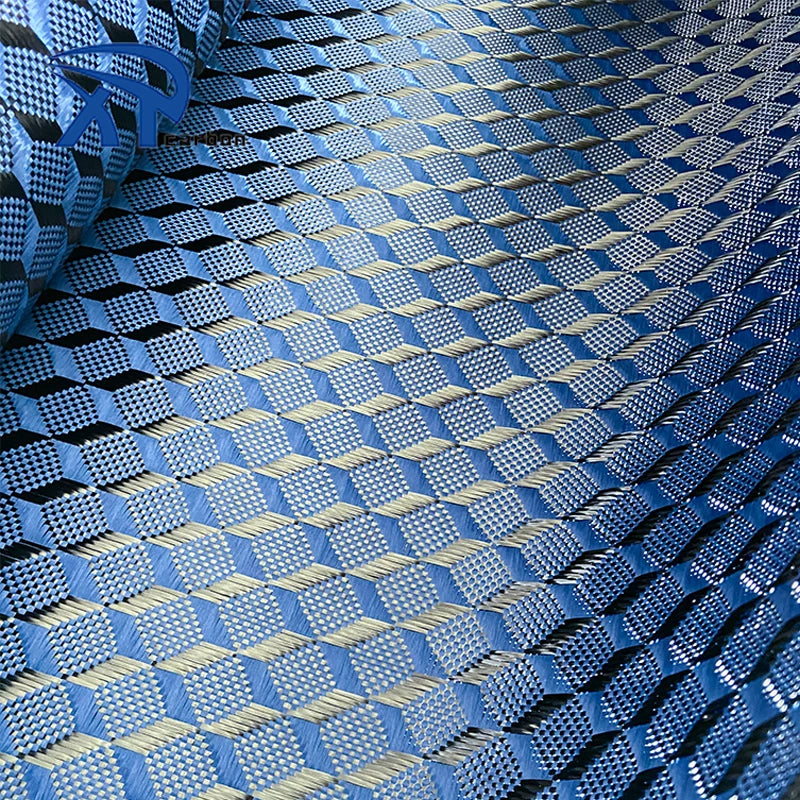 3k 240g Solid Cube Jacquard Carbon Fibre Cloth - Image 5