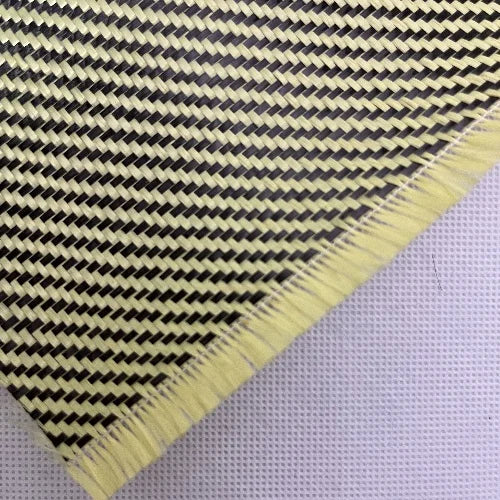 Yellow Hybrid Aramid Carbon Fiber Hybrid Fabric - Image 4